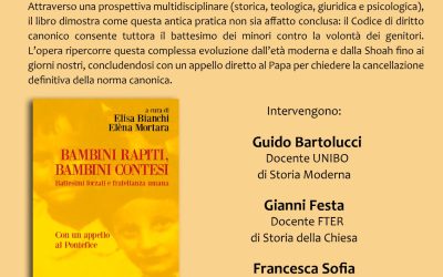 Presentazione del libro “Bambini rapiti, bambini contesi. Battesimi forzati e fratellanza umana”